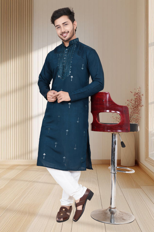 EMBROIDERED & SEQUIN KURTA