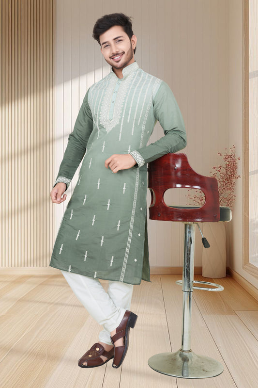 EMBROIDERED & SEQUIN KURTA
