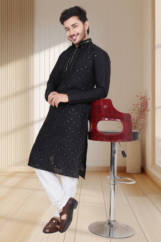 EMBROIDERED & SEQUIN KURTA