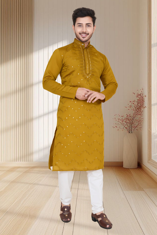 EMBROIDERED & SEQUIN KURTA