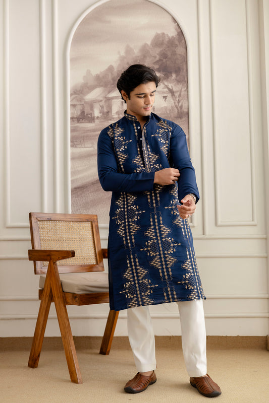 EMBROIDERED & SEQUIN KURTA