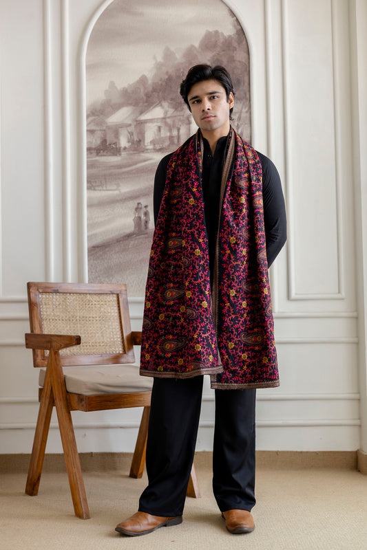 Embroidery Silk Dupatta For Man(Only Dupatta)