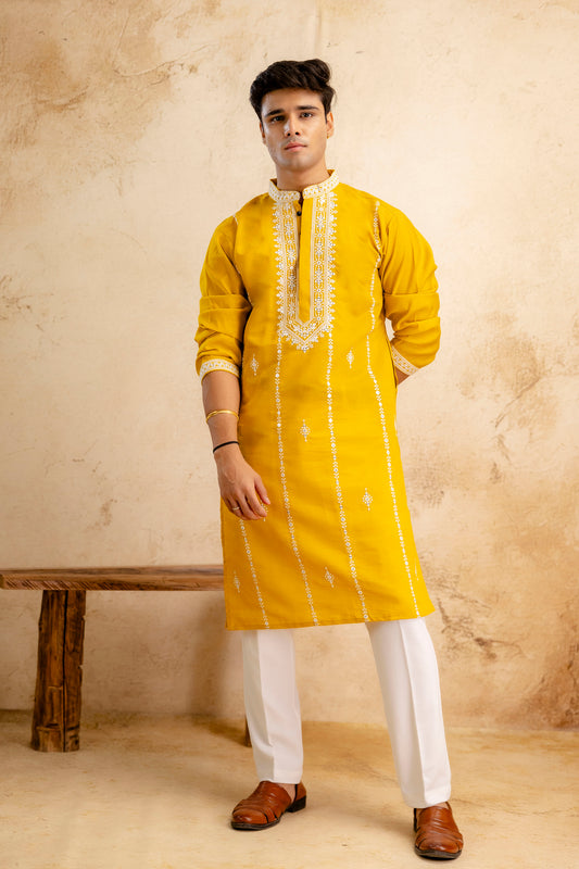 EMBROIDERED & SEQUIN KURTA