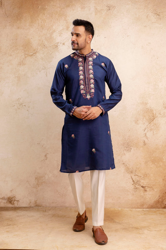 EMBROIDERED & SEQUIN KURTA