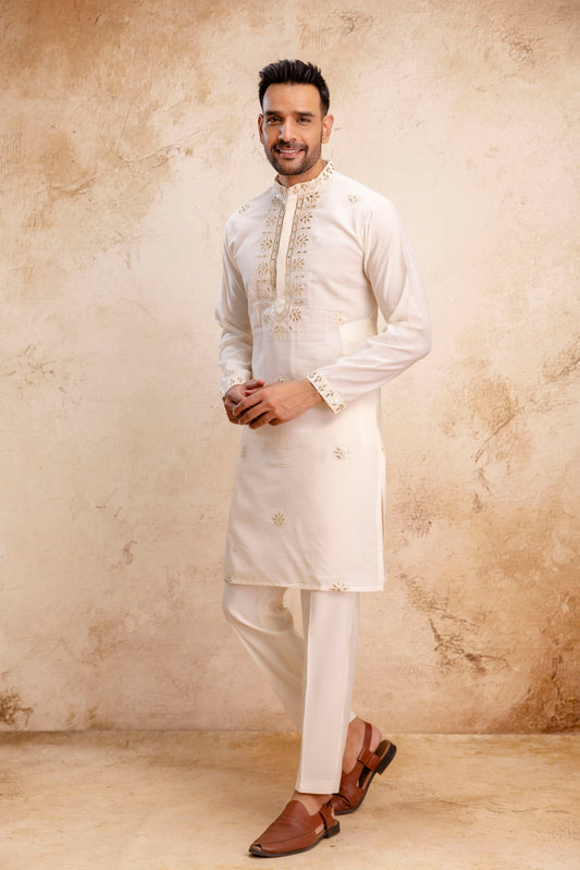 EMBROIDERED & SEQUIN KURTA