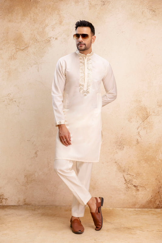 EMBROIDERED & SEQUIN KURTA