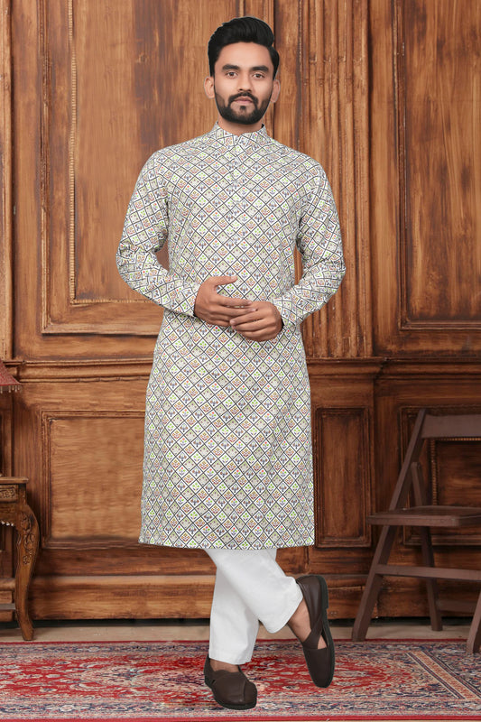 PREMIUM PRINTED KURTA FOR MAN