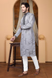 EMBROIDERED & SEQUIN KURTA WITH DUPATTA