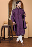 EMBROIDERED & SEQUIN KURTA  WITH DUPATTA