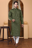 EMBROIDERED & SEQUIN KURTA  WITH DUPATTA