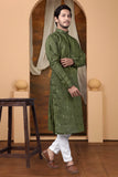 EMBROIDERED & SEQUIN KURTA  WITH DUPATTA