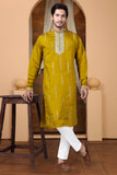 EMBROIDERED & SEQUIN KURTA  WITH DUPATTA