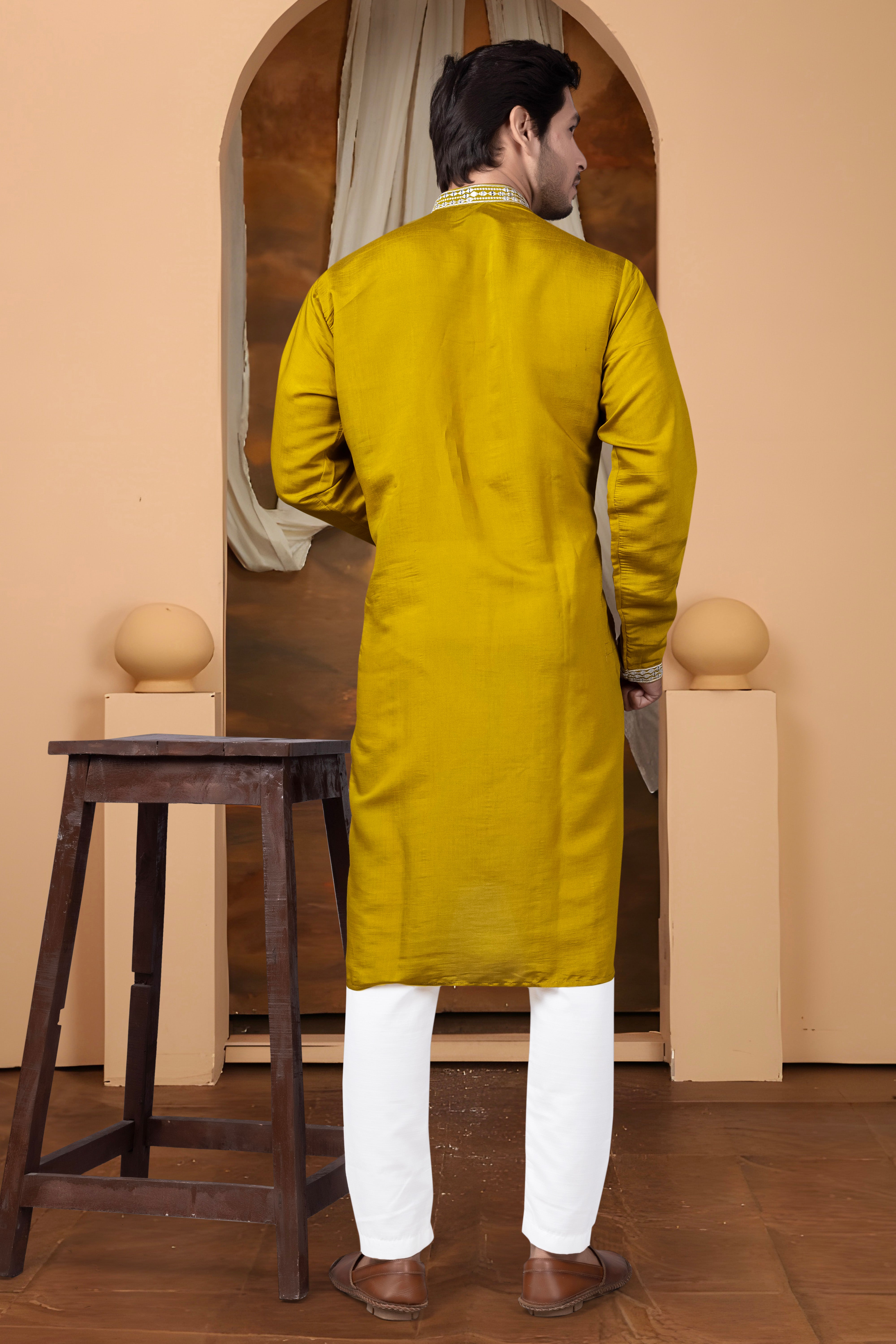 EMBROIDERED & SEQUIN KURTA  WITH DUPATTA