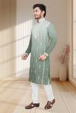 EMBROIDERED & SEQUIN KURTA