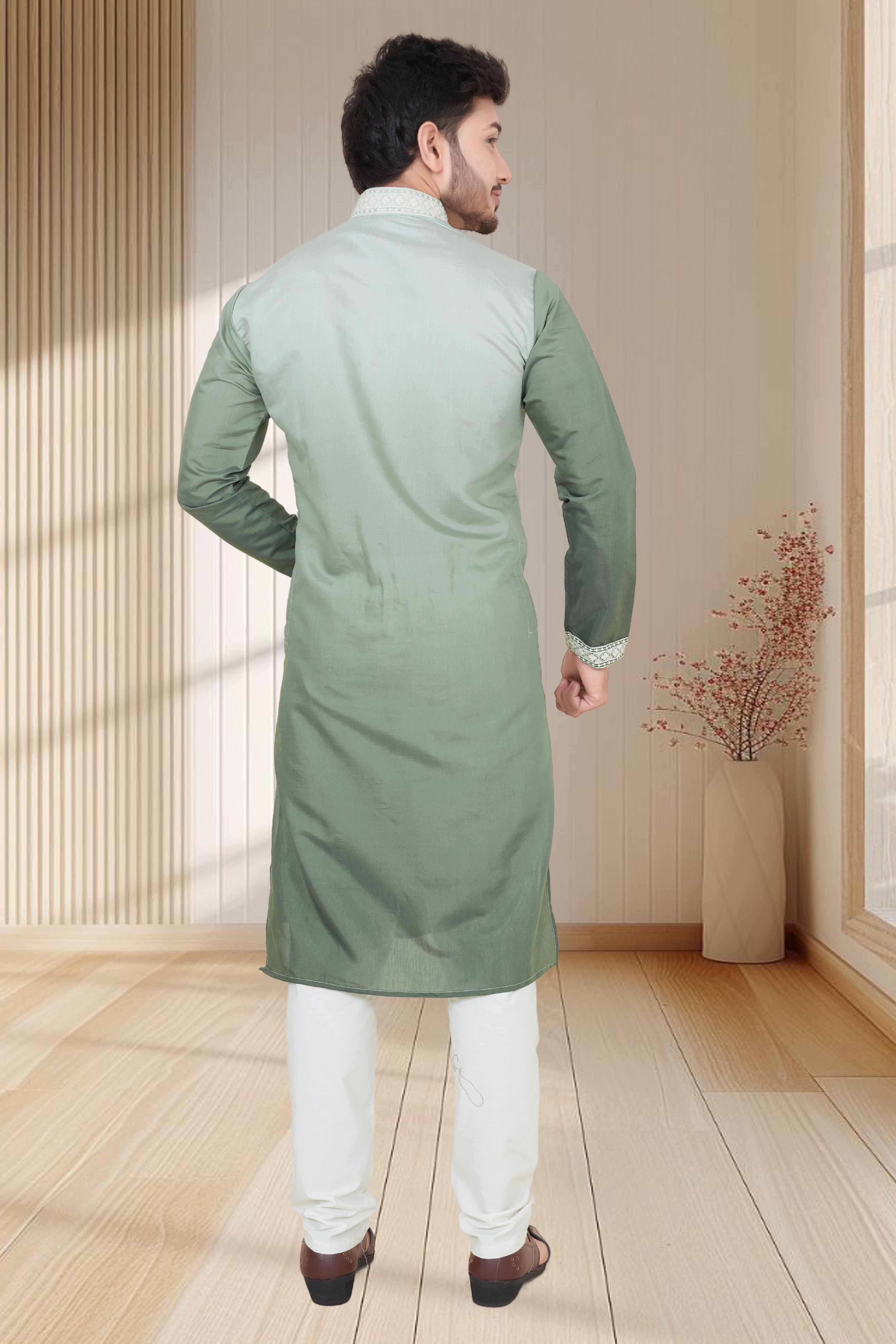 EMBROIDERED & SEQUIN KURTA