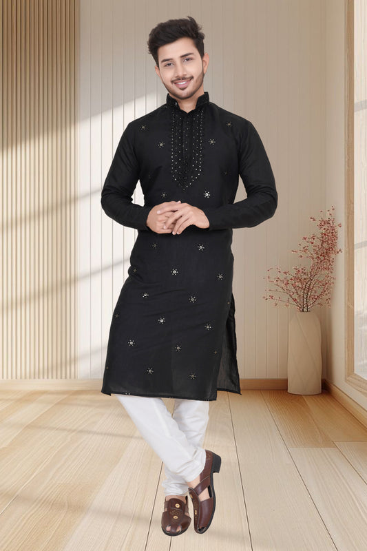 EMBROIDERED & SEQUIN KURTA