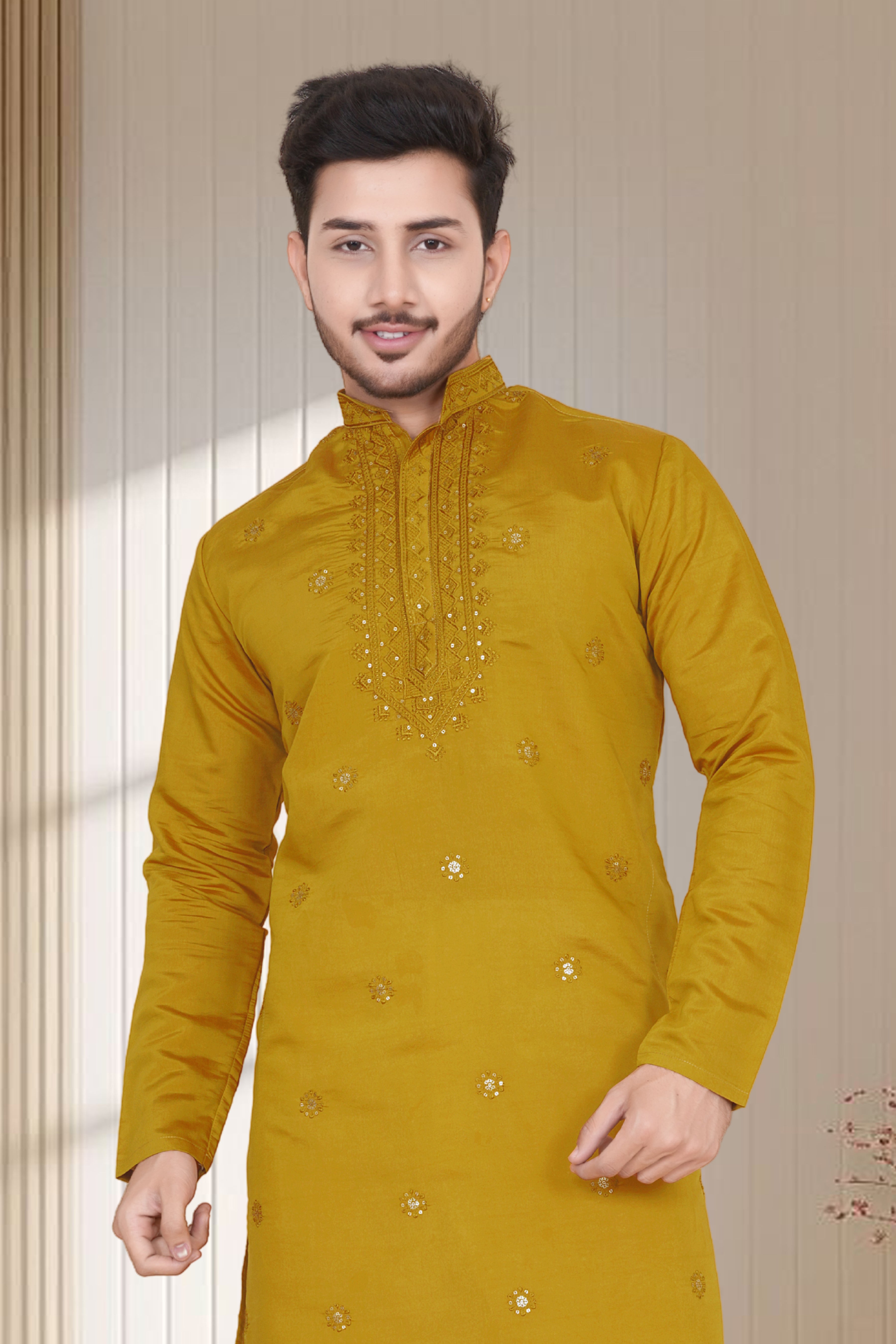 EMBROIDERED & SEQUIN KURTA