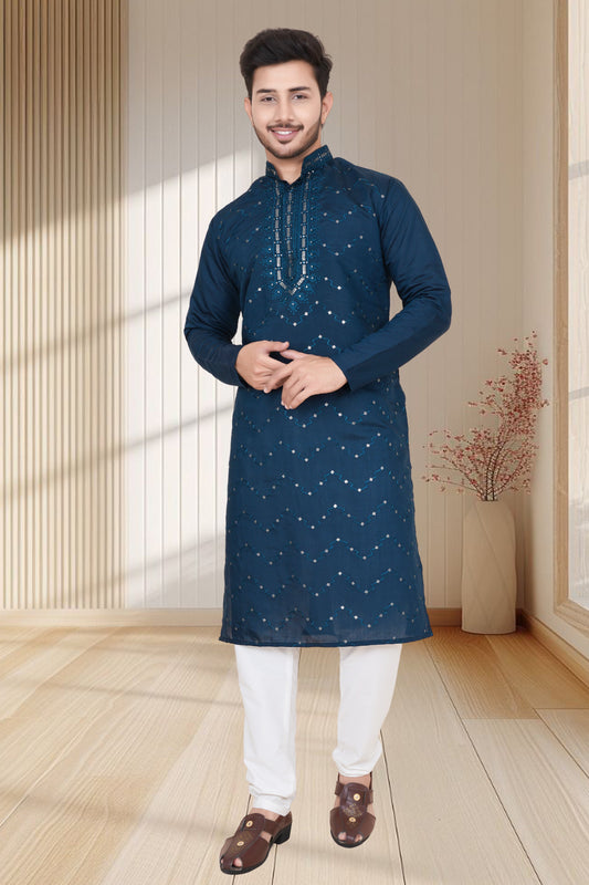 EMBROIDERED & SEQUIN KURTA