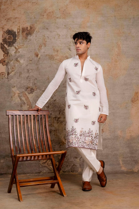 EMBROIDERED & SEQUIN KURTA