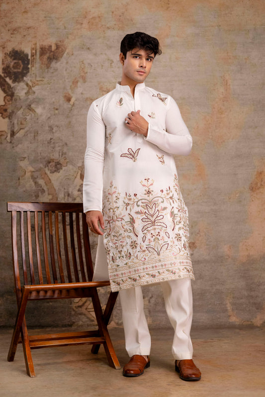 EMBROIDERED & SEQUIN KURTA