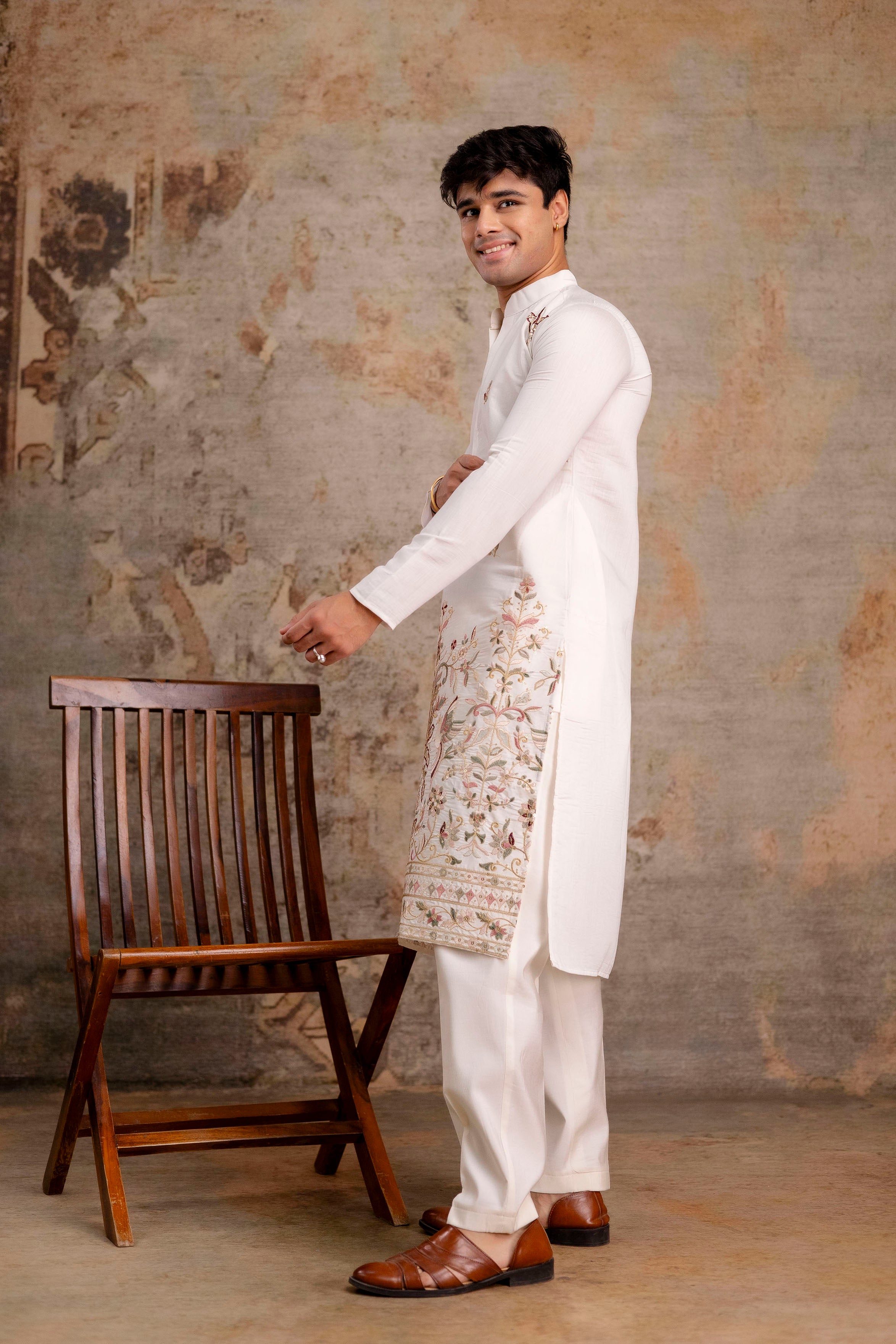 EMBROIDERED & SEQUIN KURTA