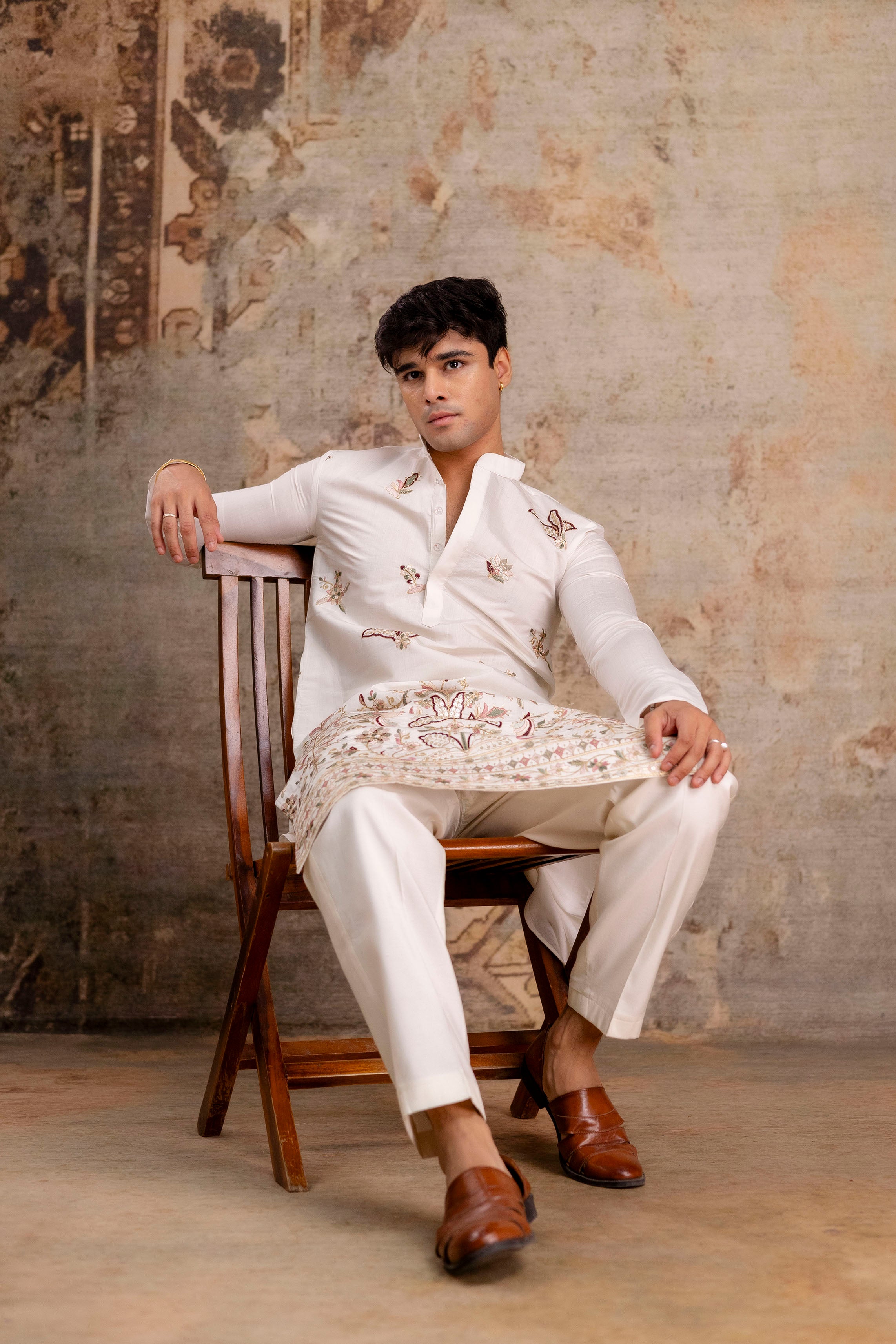 EMBROIDERED & SEQUIN KURTA