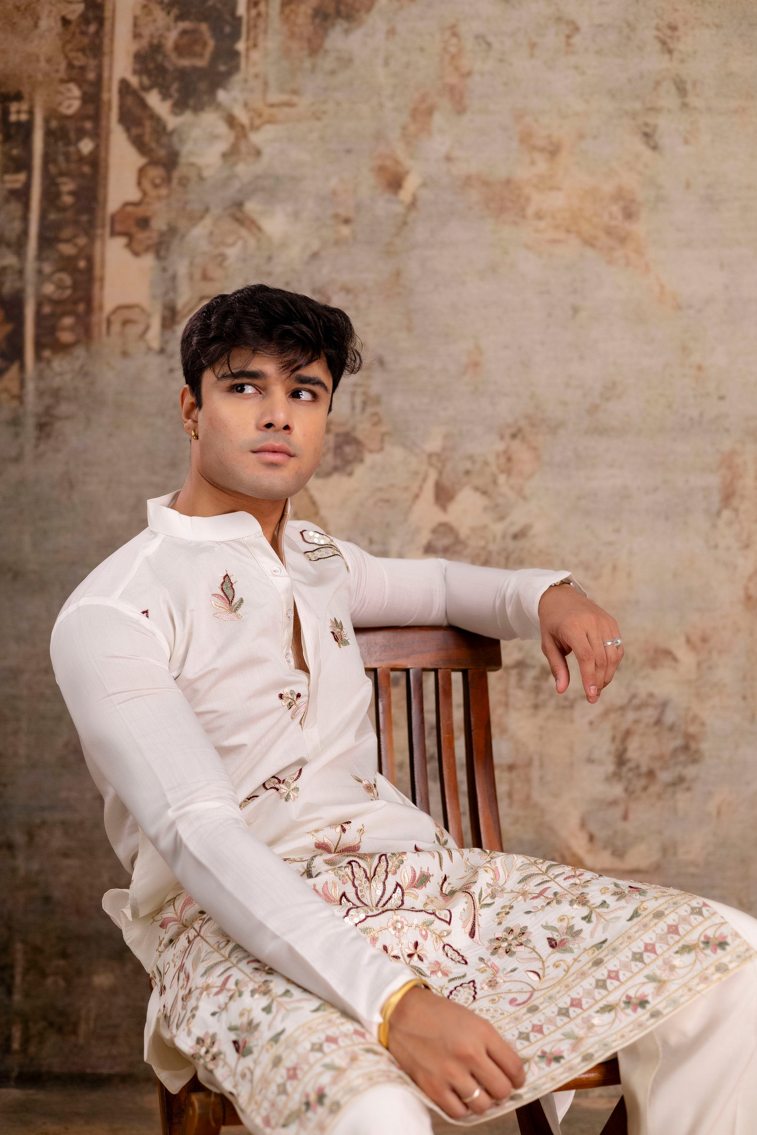 EMBROIDERED & SEQUIN KURTA