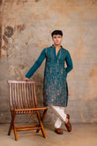 Embroidery Silk Kurta For Man