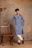 Embroidery Silk Kurta For Man