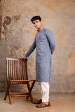 Embroidery Silk Kurta For Man