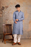 Embroidery Silk Kurta For Man