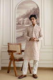 Embroidery Silk Kurta For Man