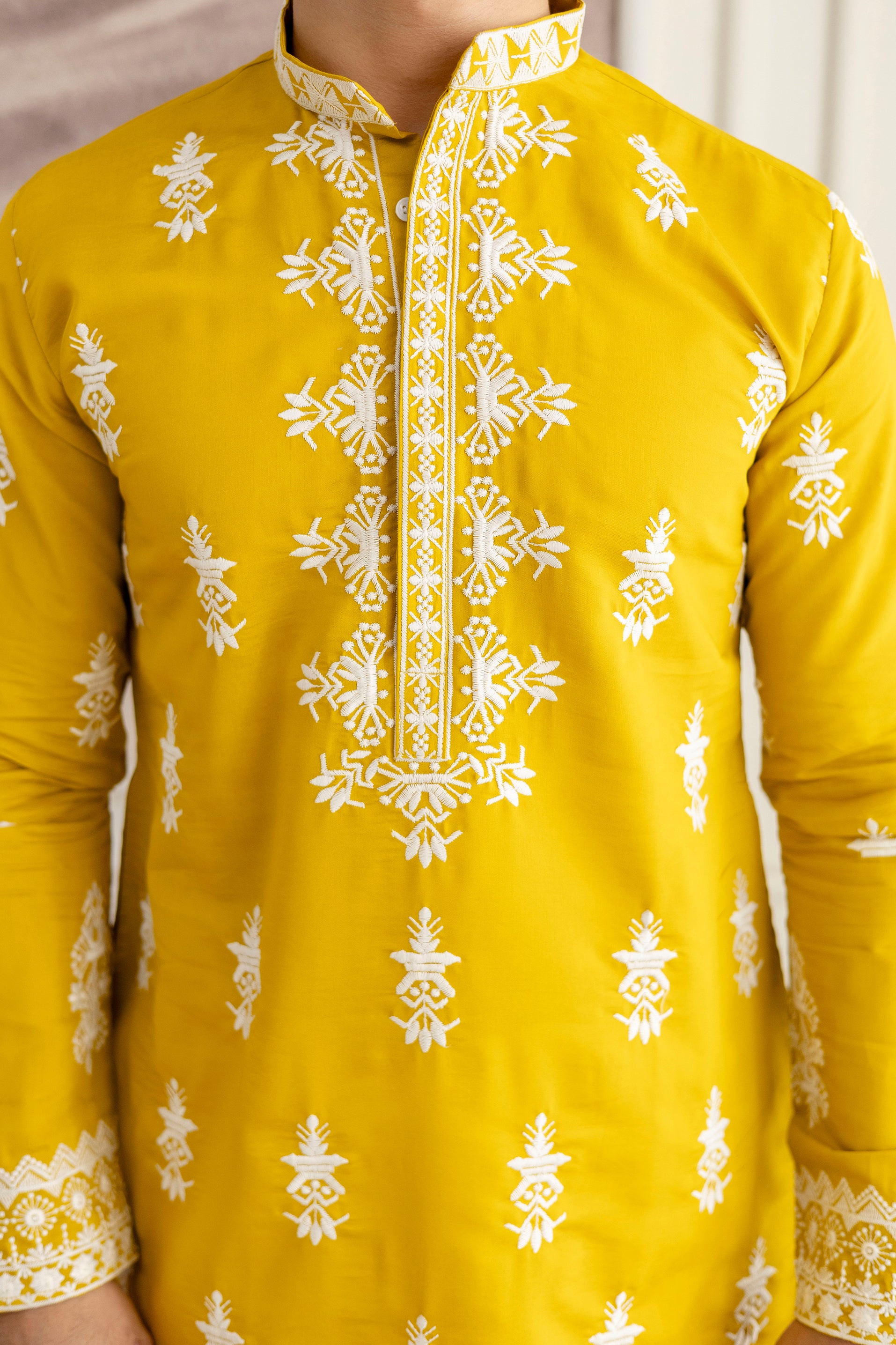Embroidery Silk Kurta For Man