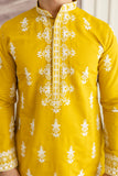 Embroidery Silk Kurta For Man