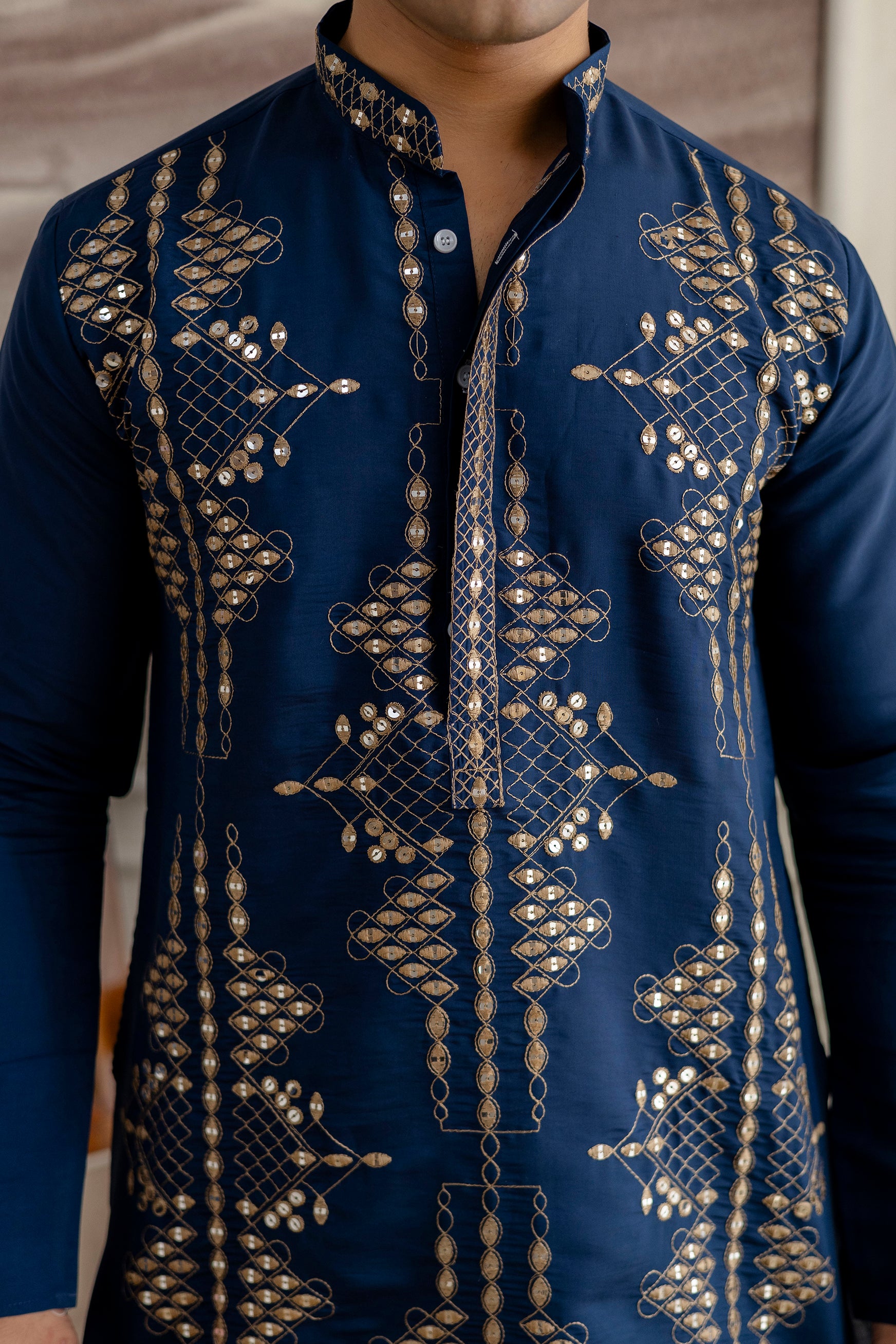 EMBROIDERED & SEQUIN KURTA