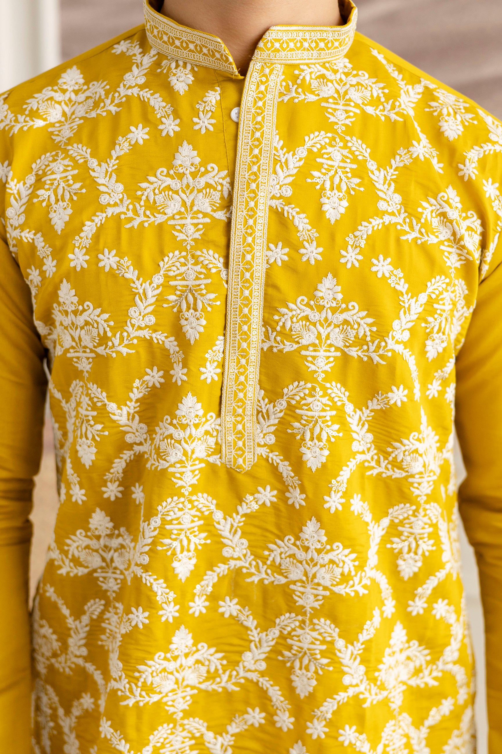 Embroidery Silk Kurta For Man