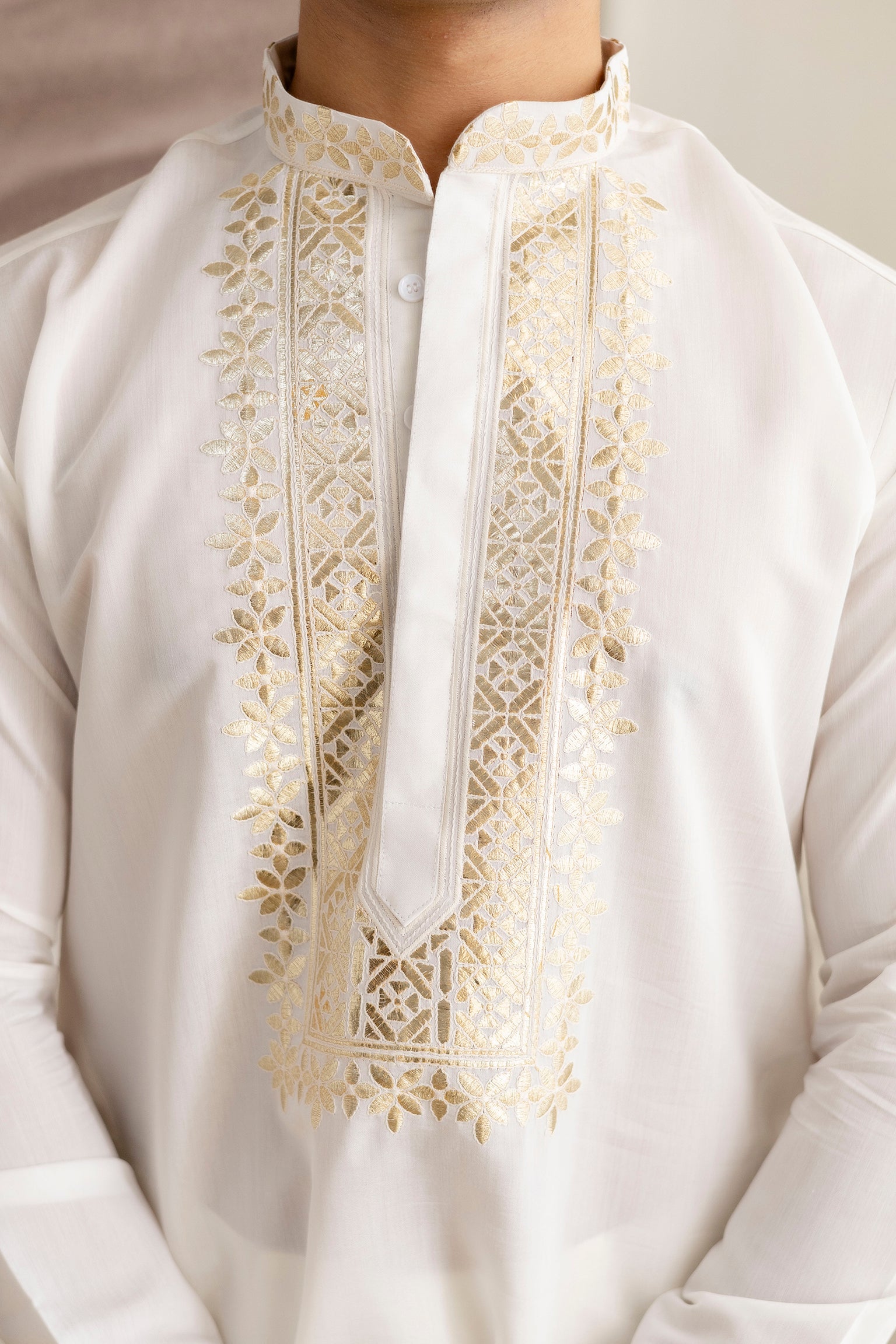 Embroidery  And Foil work  Kurta For Man