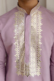 Embroidery And Foil Work Kurta For Man