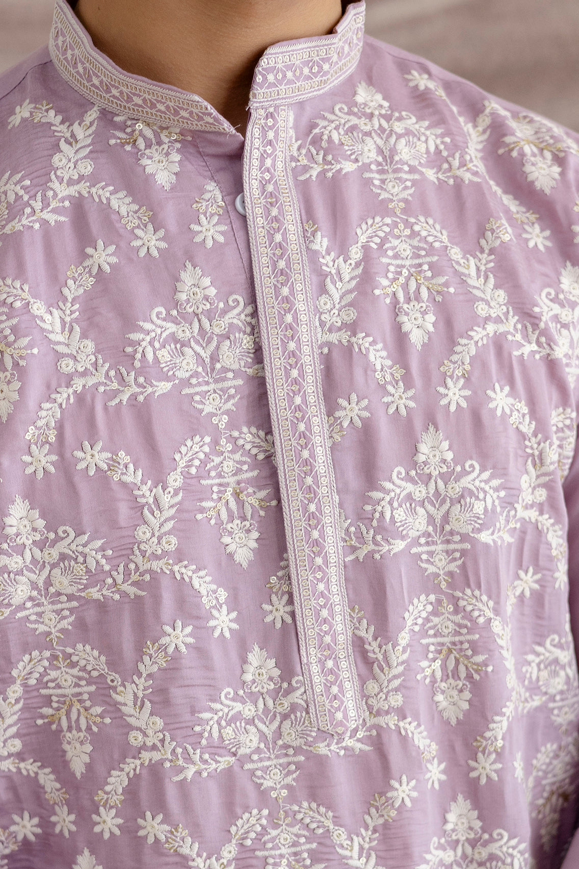 Embroidery Silk Kurta For Man