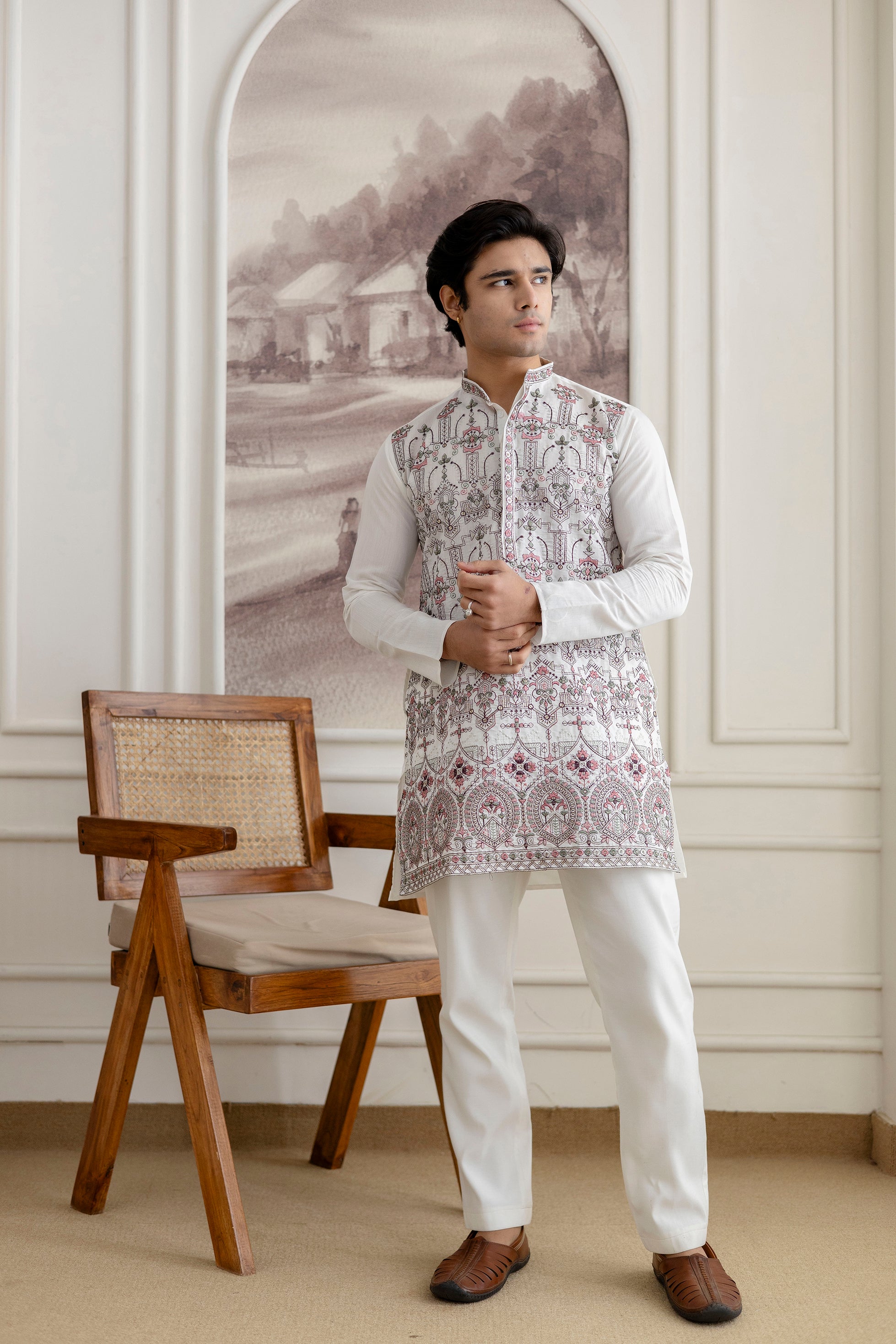 Designer Men’s Kurtas with Traditional Indian Craft