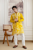 Embroidery Silk Kurta For Man
