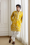 Embroidery Silk Kurta For Man