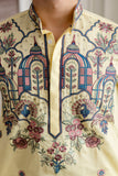 Embroidery Silk Kurta For Man