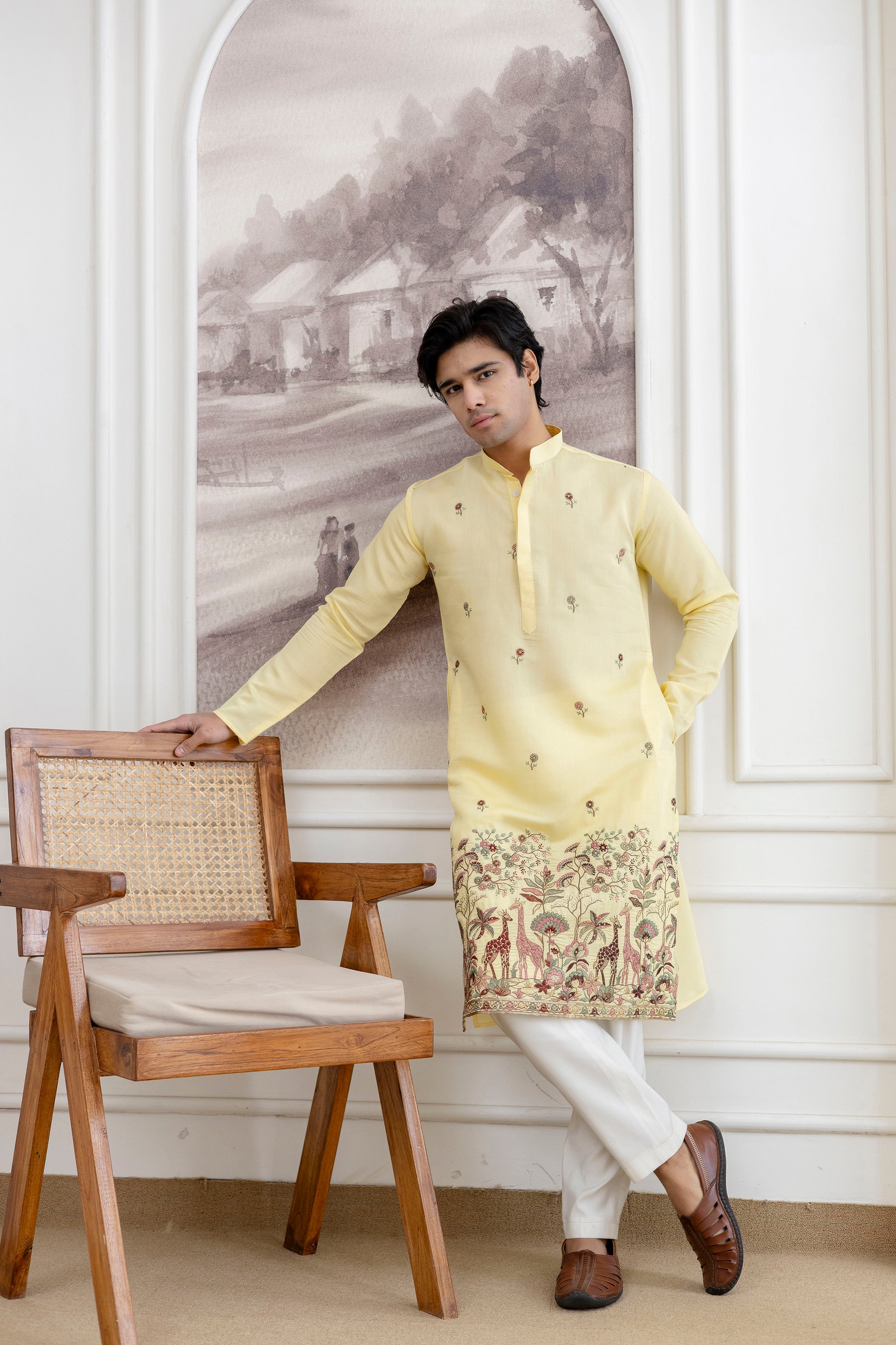 Designer Men’s Kurtas with Traditional Indian Craft