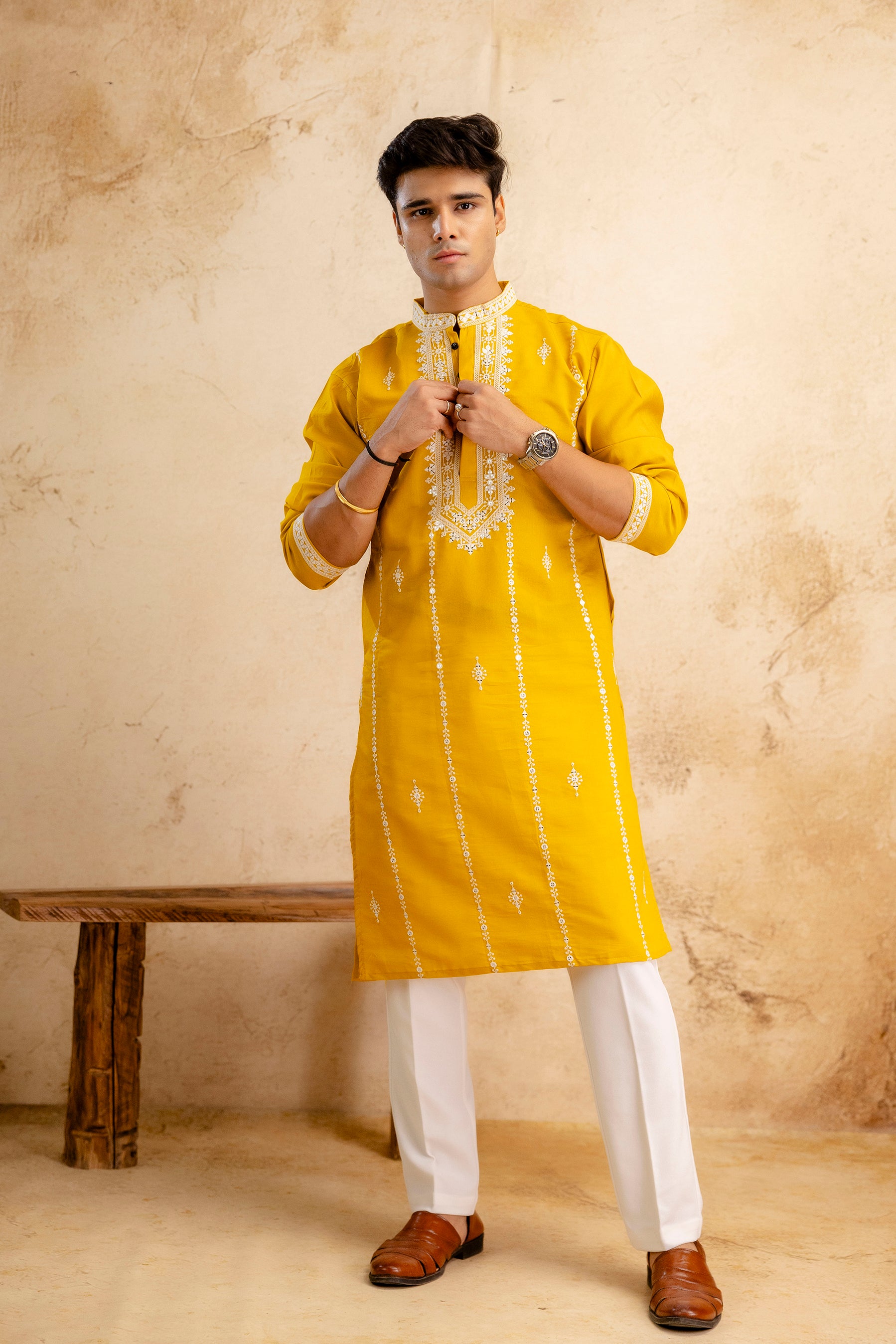 EMBROIDERED & SEQUIN KURTA