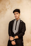 Embroidery Work Silk Kurta For Man