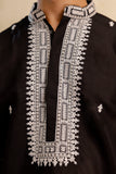 EMBROIDERED & SEQUIN KURTA WITH NECK