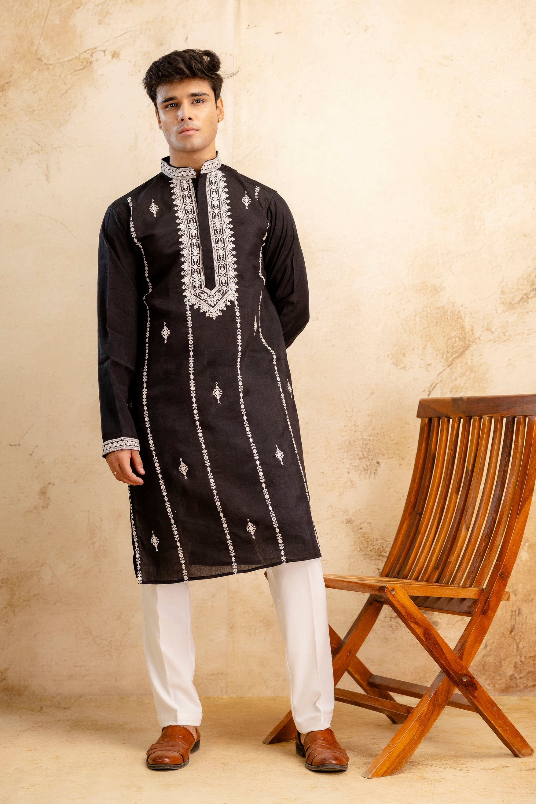 EMBROIDERED & SEQUIN KURTA