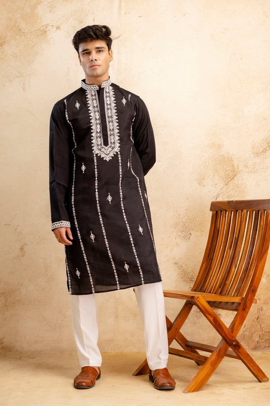 EMBROIDERED & SEQUIN KURTA