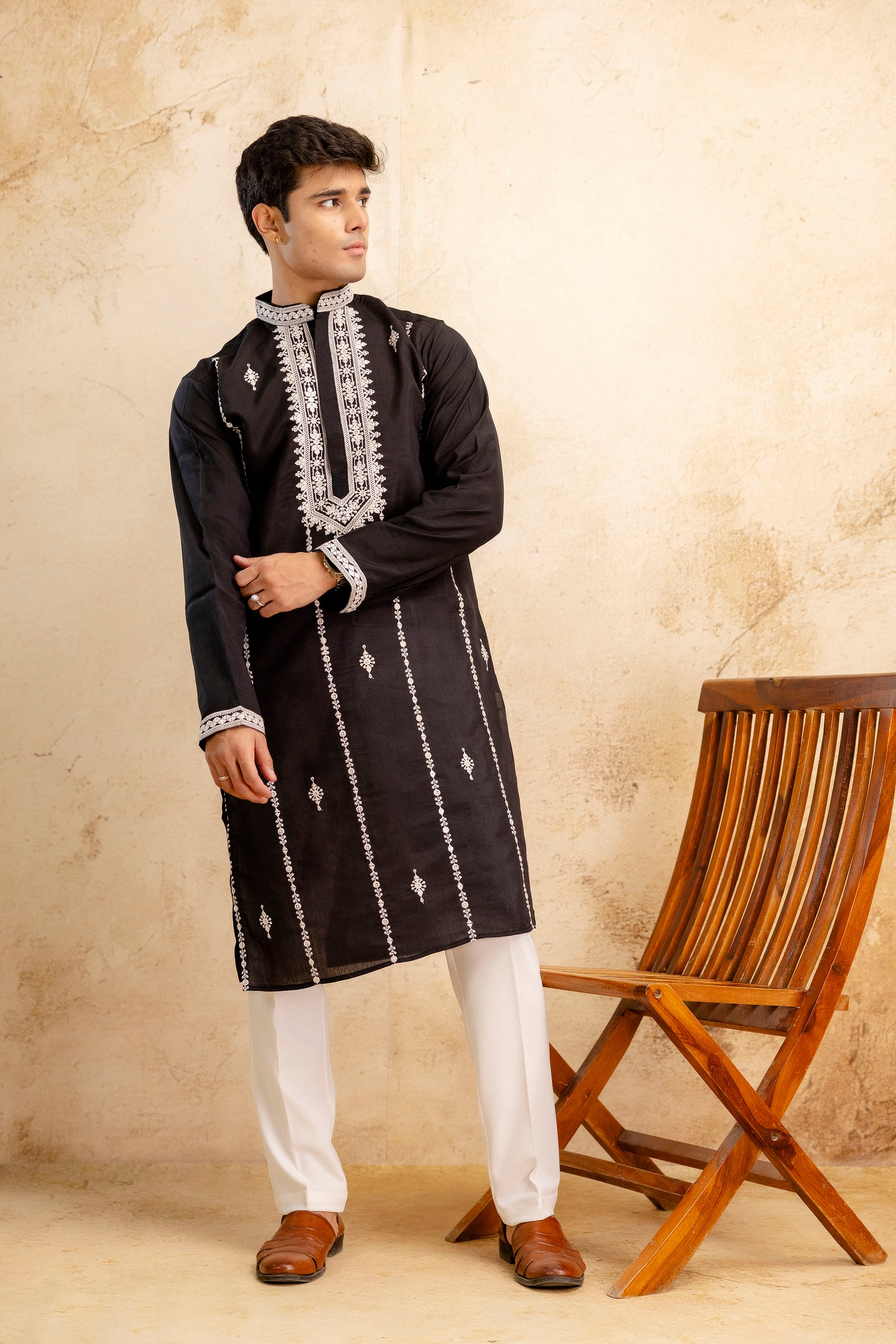 EMBROIDERED & SEQUIN KURTA